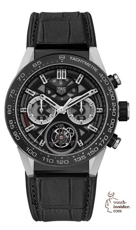 Replica TAG Heuer Carrera Calibre Heuer 02 Tourbillon COSC Black Titanium