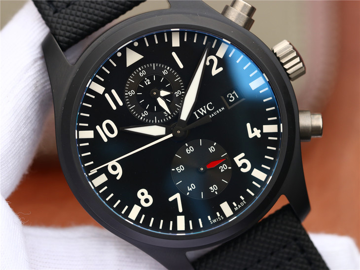 Replica IWC Top Gun Black Dial